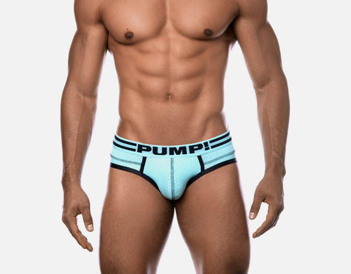 Fashion Briefs PUMP! Sport Brief Agua Marina Blend Of Aqua Mesh & Cotton 12041