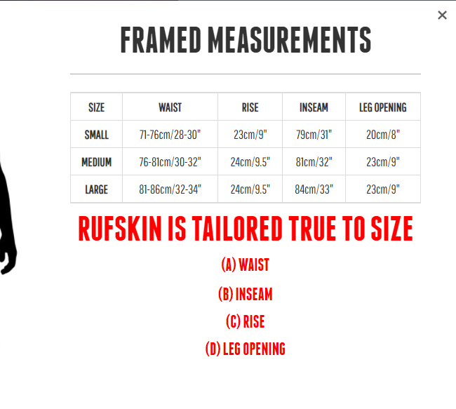 Large RUFSKIN Legging Sport Framed Stretchy Nylon Sweat-Wicking Fabric Maroon 36