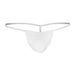 G-String CANDYMAN Super Soft & Sexy Thong Contoured Pouch Lift White 9586 6 - SexyMenUnderwear.com