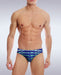GARCON MODEL Swim-Brief Graffiti Low-Rise Swimwear Navy 9 - SexyMenUnderwear.com