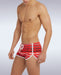 GARCON MODEL Swim-Short Graffiti Low-Rise Cut Red Swimwear 8 - SexyMenUnderwear.com