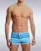 Garcon Model Swim-Shorts Grafiti Sexy Maillot Low-Rise Swimwear Blue 8 - SexyMenUnderwear.com