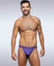 GARCON MODEL Thong Bamboo Sexy and Comfortable Ultra Breathable Purple Thongs 5 - SexyMenUnderwear.com