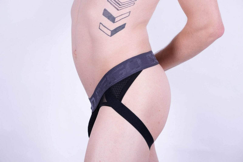 GIGO Mens JockStrap Combo Brief Jock Strap Homme Roupa Intima Black G12177 4 - SexyMenUnderwear.com