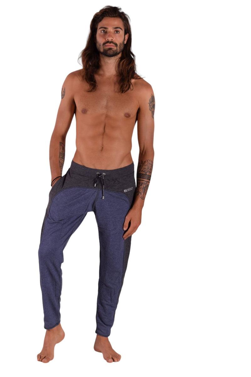 GIGO Sport Leggings Gym Wear Extra Soft Training Sweat Pants Athlectic Blue 3 - SexyMenUnderwear.com