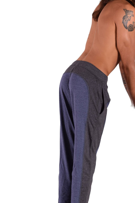 GIGO Sport Leggings Gym Wear Extra Soft Training Sweat Pants Athlectic Blue 3 - SexyMenUnderwear.com