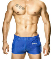 GIGO Sporty Mini Shorts Suggestive Blue Mesh SportWear Mens Shorts Blue B30175 1 - SexyMenUnderwear.com