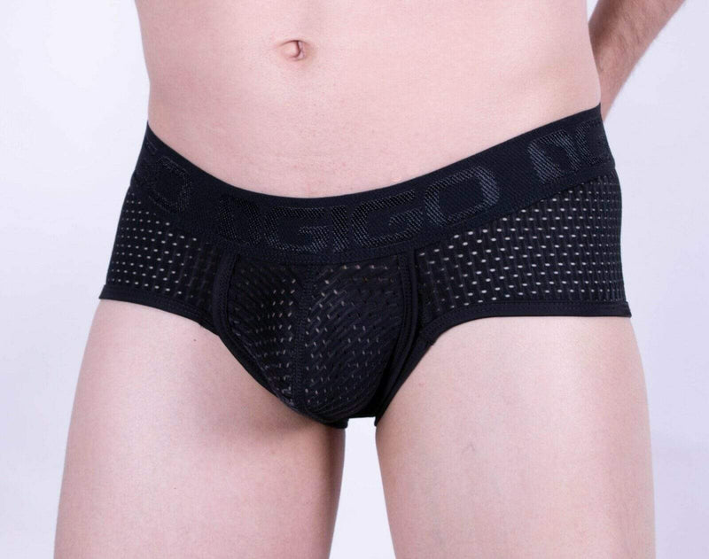 GIGO Underwear SUGGESTIVE Trunk Mens Boxer Brief BLACK G02175 1 - SexyMenUnderwear.com