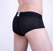 GIGO Underwear SUGGESTIVE Trunk Mens Boxer Brief BLACK G02175 1 - SexyMenUnderwear.com
