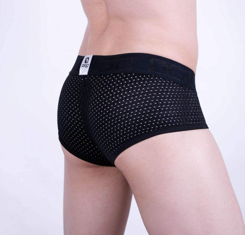 GIGO Underwear SUGGESTIVE Trunk Mens Boxer Brief BLACK G02175 1 - SexyMenUnderwear.com