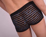 Gregg Homme 3G Luxury See through Boxer Short Black Blue 2095 15 - SexyMenUnderwear.com