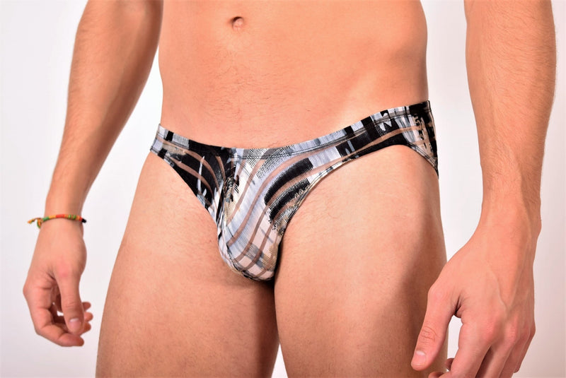 Gregg Homme 3G Sheer Mini Briefs Stripper Speedo Cut Silver 6003 4 - SexyMenUnderwear.com