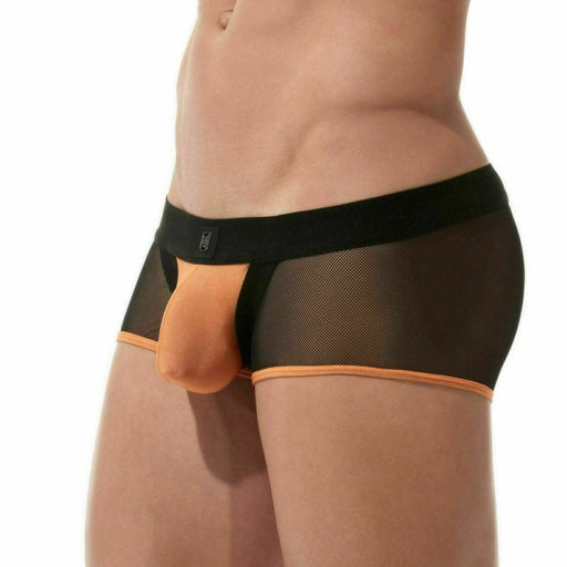 Gregg Homme Avant-Garde Boxer Back Mesh Trunk Fishnet Orange160405 92A - SexyMenUnderwear.com