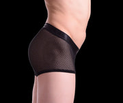 Gregg homme Boxer 3G Catch Me Fish Net Black 2433 14 - SexyMenUnderwear.com