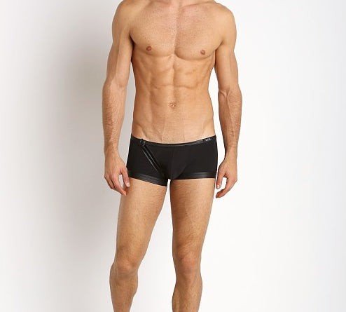 Gregg Homme Boxer Brief Break In With Zipper Black 142005 4 - SexyMenUnderwear.com