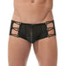 Gregg Homme Boxer Brief Conquistador Fish-Mesh Trunk Black 160005 112 - SexyMenUnderwear.com