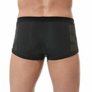 Gregg Homme Boxer Brief HighLine Italian Fine Mesh Laser-Cut Black 160205 56 - SexyMenUnderwear.com