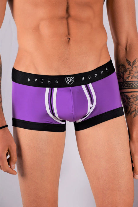 Gregg Homme Boxer Brief Push Up 2.0 Mini Boxers Padded Purple 142505 117 - SexyMenUnderwear.com