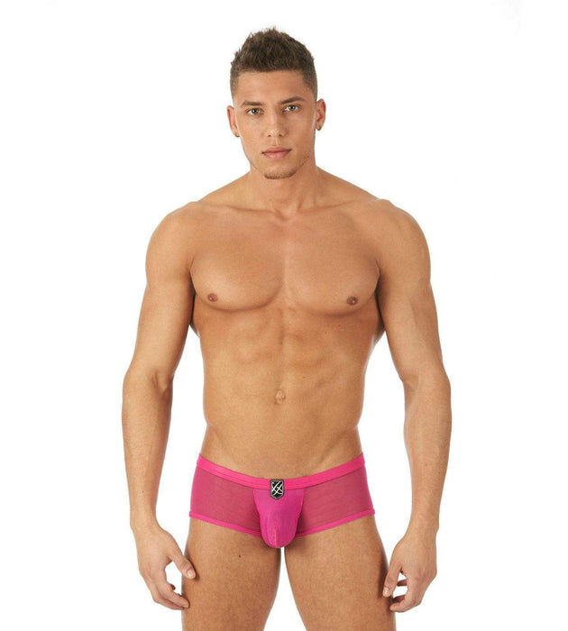 Gregg Homme Boxer Brief SHOWOFF Semi-Transparent Romantic Gear Pink 121505 104 - SexyMenUnderwear.com
