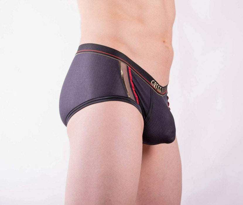 Gregg Homme Boxer Brief Traveler With Mesh Panel Black 132005 67 - SexyMenUnderwear.com