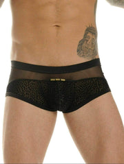 GREGG HOMME Boxer Brief TRYST Leopard Velvet Look Velour Luxury 130105 129 - SexyMenUnderwear.com