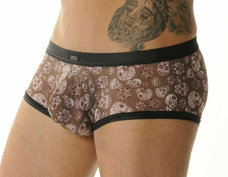 Gregg Homme Boxer Briefs Retro Skull Print Boxer Limited Edition 05 23 - SexyMenUnderwear.com
