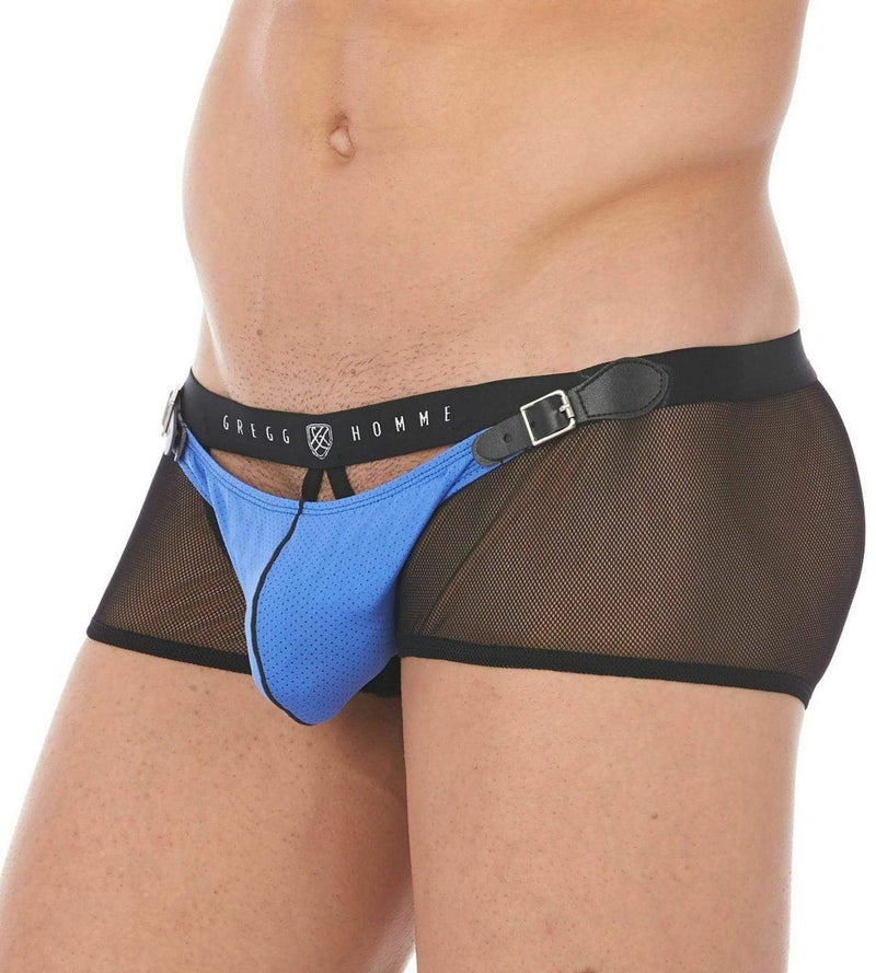 Gregg Homme Boxer Briefs Sexy Chaser C-Ring Detachable Pouch Blue 141005 127 - SexyMenUnderwear.com