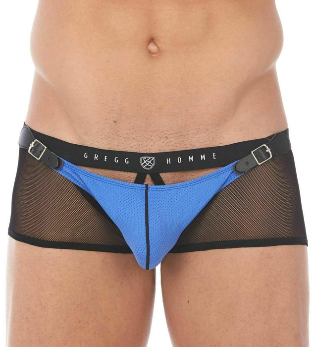 Gregg Homme Boxer Briefs Sexy Chaser C-Ring Detachable Pouch Blue 141005  127 —