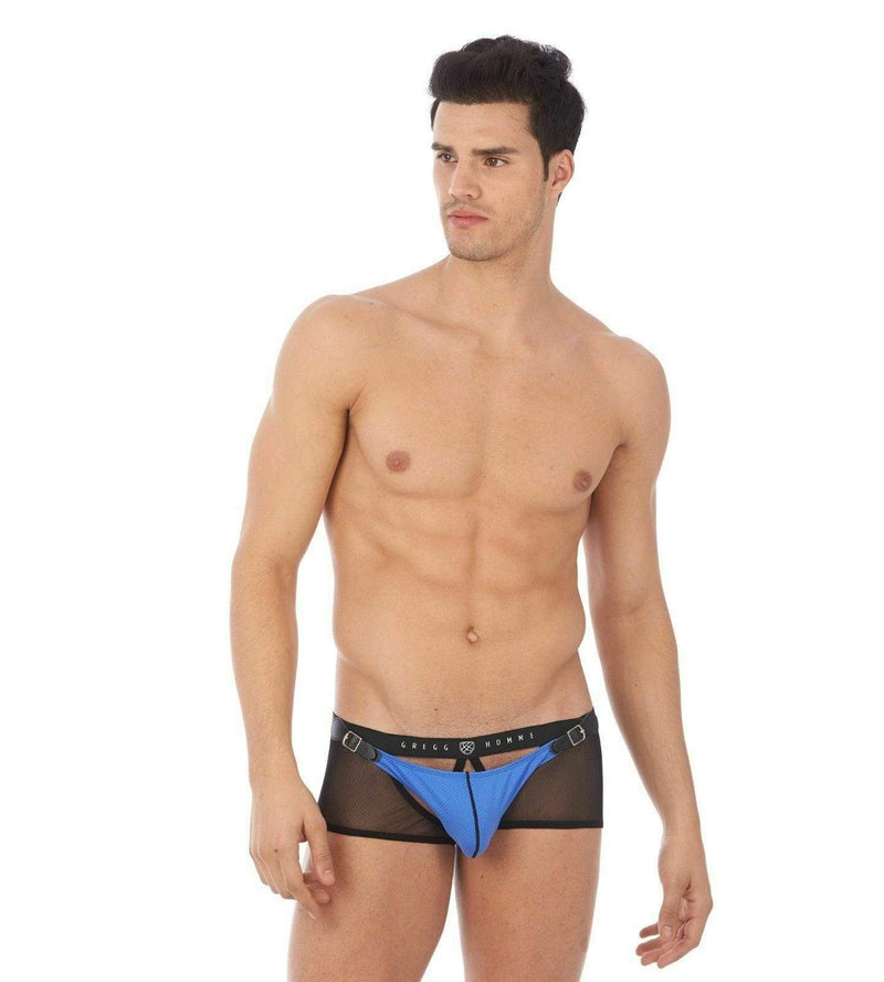 Gregg Homme Boxer Briefs Sexy Chaser C-Ring Detachable Pouch Blue 141005 127 - SexyMenUnderwear.com
