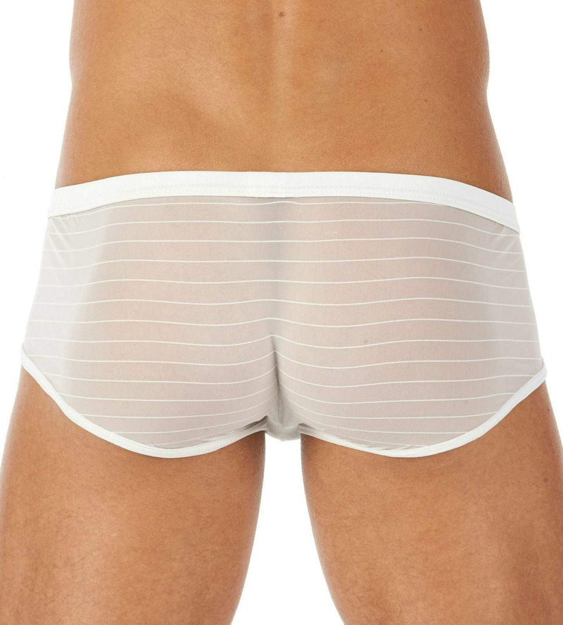 Gregg Homme Boxer Briefs ShowOff Sexy see-through undies White 121505 104 - SexyMenUnderwear.com