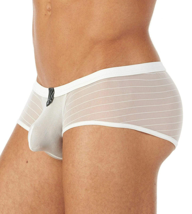 Gregg Homme Boxer Briefs ShowOff Sexy see-through undies White 121505 104 - SexyMenUnderwear.com