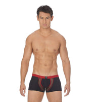 Gregg Homme Boxer Cheeky Mesh Enhancer Pouch Black 132355 73 - SexyMenUnderwear.com