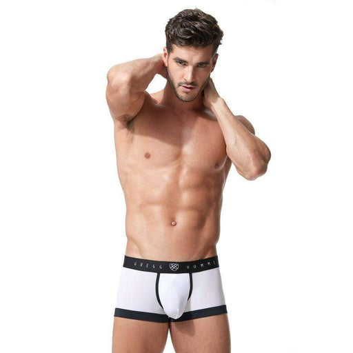 Gregg Homme Boxer Room Max MicroFiber Ultra Thin Underwear White 152705 44 - SexyMenUnderwear.com