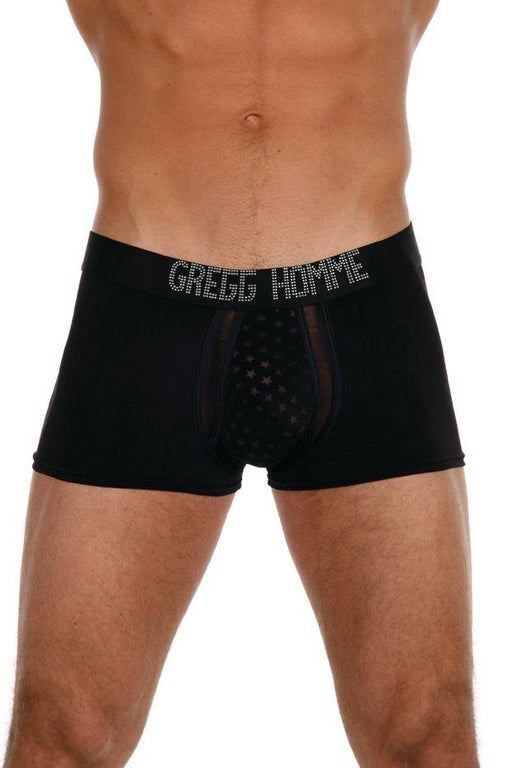 Gregg Homme Boxer Sky Biker Black 75405 133 - SexyMenUnderwear.com