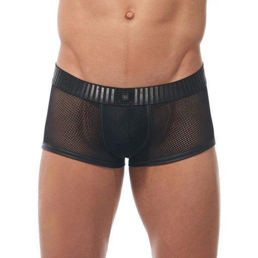Gregg Homme Boxer Strap Long Boxers Trunks See-Through Black MEDIUM 170205 131 - SexyMenUnderwear.com
