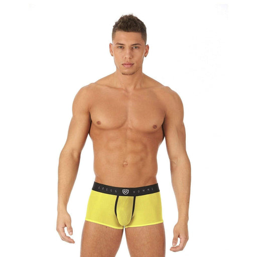 Gregg Homme Boxer Torridz Outrageous Underwear Sheer Yellow 87465 15D - SexyMenUnderwear.com