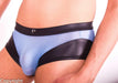 Gregg Homme Boxer Two-Timer Faux-Leather Fabric Blue 130305 71 - SexyMenUnderwear.com