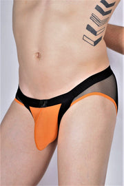 Gregg Homme Brief Avant-Garde See-Through Mesh Slip Orange 160403 94 - SexyMenUnderwear.com