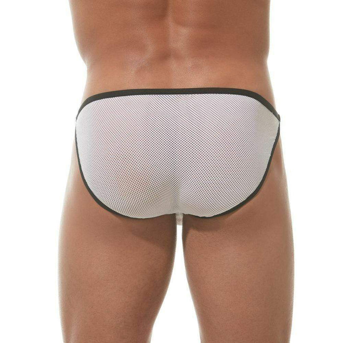 Gregg Homme Brief Conquistador Fishnet Slips White 160003 113 - SexyMenUnderwear.com