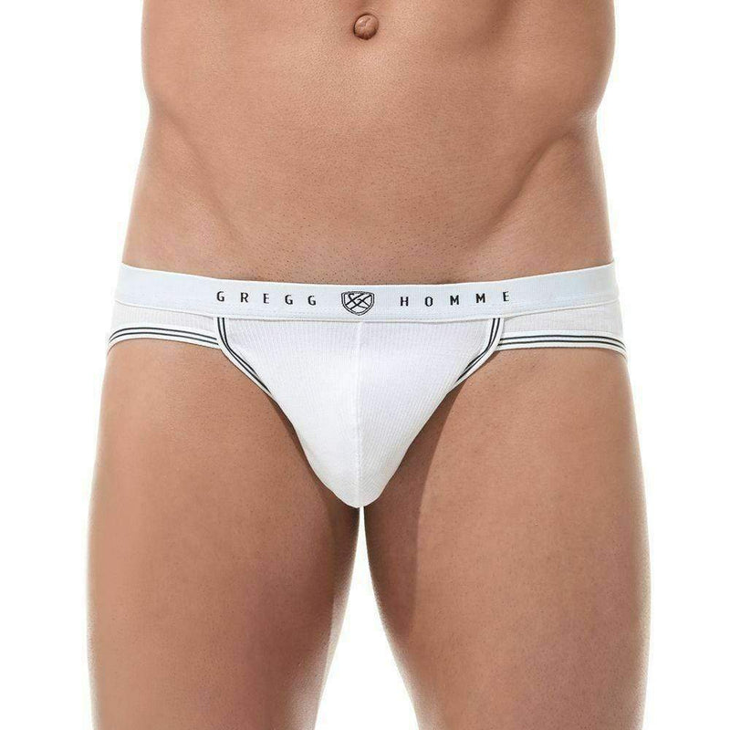 Gregg Homme Brief Evoke Low Rise Cut Slip White 160503 98 - SexyMenUnderwear.com
