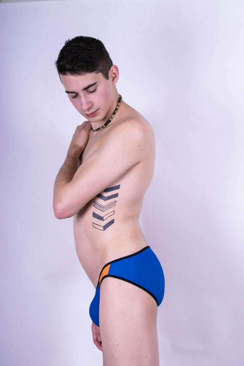 Gregg Homme Brief Super-Ero Slip Hyperstretch Bold Color Orange Royal 160303 97 - SexyMenUnderwear.com