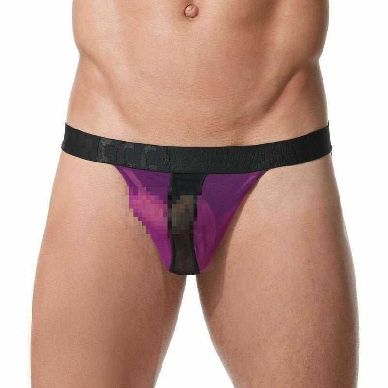 GREGG HOMME Brief Temptation Slip Briefs Mesh Pouch Unsnaps Magenta 152103 107 - SexyMenUnderwear.com