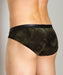 Gregg Homme Briefs Combat Mesh Pouch Army Green MEDIUM 102703 33 - SexyMenUnderwear.com