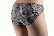 GREGG HOMME C-Ring Sheer Micro Briefs Wild Life Print R1022 2a - SexyMenUnderwear.com