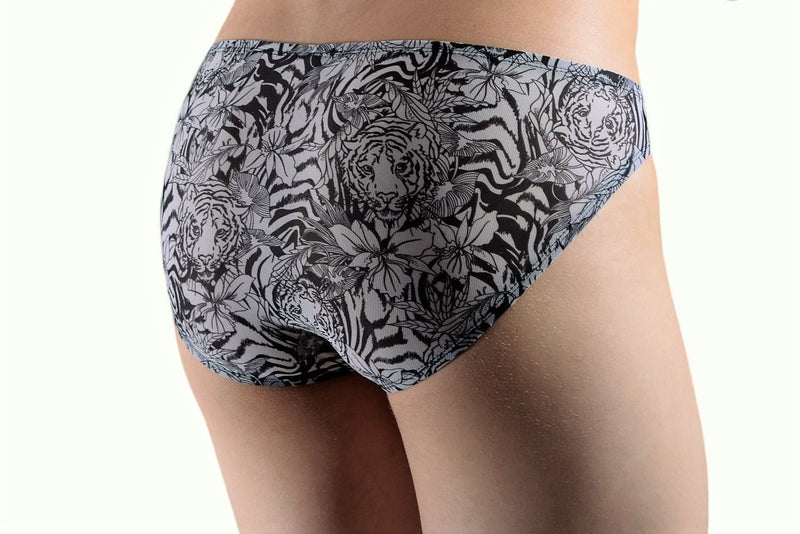 GREGG HOMME C-Ring Sheer Micro Briefs Wild Life Print R1022 2a - SexyMenUnderwear.com