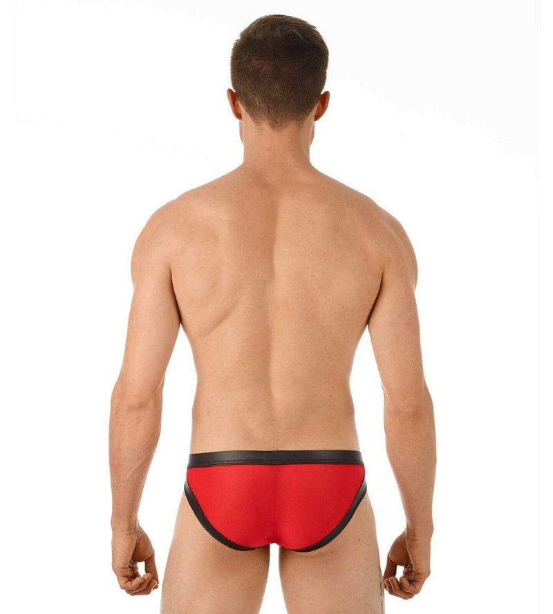 GREGG HOMME Gregg Homme Brief Two-Timer Faux Leather  Slip Red 130303 106