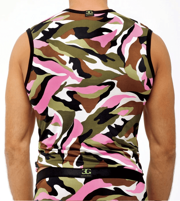 GREGG HOMME Gregg Homme TankTop 3G Recruit Mens T-Shirt Pink Camo 88022 7