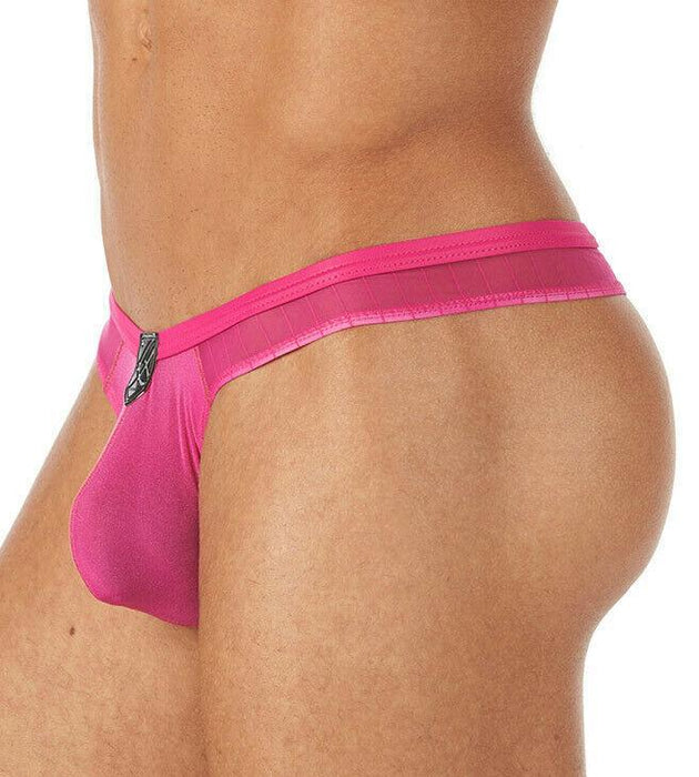XS Gregg Homme mens Thong Showoff erotic contoured pouch Tangas Pink 121504 179c