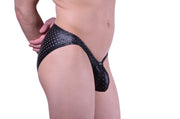 GREGG HOMME Impulse Low Cut Brief Leather Look NR142003 8A - SexyMenUnderwear.com