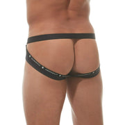 Gregg Homme Jock Bubble G'homme Jockstrap Outrageous Black 162134 158 - SexyMenUnderwear.com